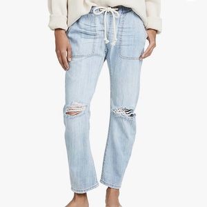 One Teaspoon Shabbies Drawstring Boyfriend Jean